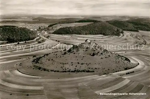 AK / Ansichtskarte Salmendingen Fliegeraufnahme Kapelle Hohenzollern Salmendingen