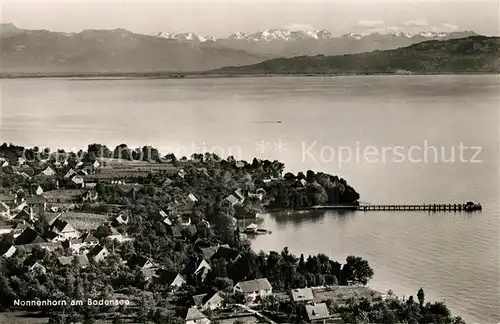 AK / Ansichtskarte Nonnenhorn Fliegeraufnahme Bodensee Alpen Nonnenhorn
