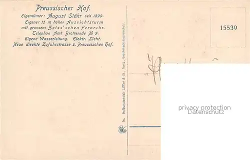 AK / Ansichtskarte Grosser_Inselsberg Fliegeraufnahme Restaurant Preussischer Hof Grosser Inselsberg