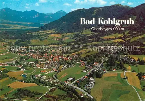 AK / Ansichtskarte Bad_Kohlgrub Fliegeraufnahme gegen Loisachtal Heimgarten Bad_Kohlgrub