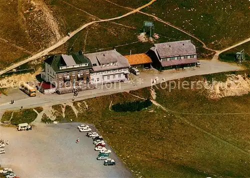 AK / Ansichtskarte Belchen_Baden Fliegeraufnahme Hotel Belchenhaus bei Sch?nau Skilift Skischule Belchen_Baden