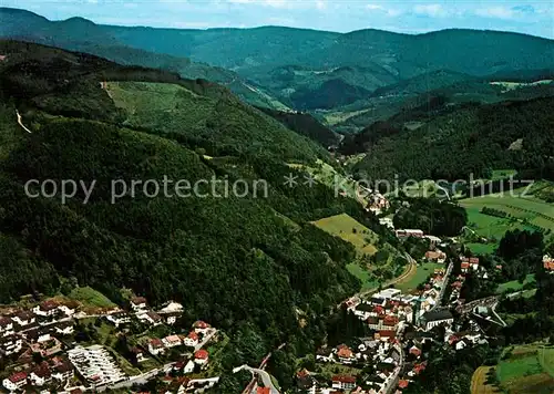 AK / Ansichtskarte Bad_Peterstal Griesbach Fliegeraufnahme Renchtal Bad_Peterstal Griesbach