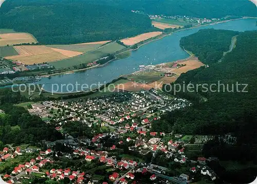 AK / Ansichtskarte Schieder Schwalenberg Fliegeraufnahme mit Emmerstausee Schieder Schwalenberg