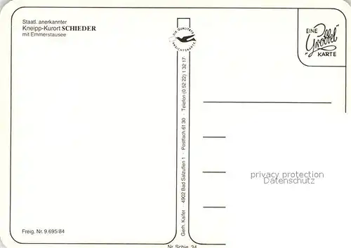 AK / Ansichtskarte Schieder Schwalenberg Fliegeraufnahme mit Emmerstausee Schieder Schwalenberg