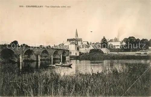 AK / Ansichtskarte Chambellay Vue generale aux bords de la riviere Pont Chambellay