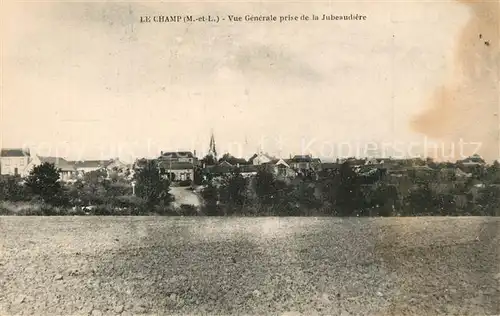AK / Ansichtskarte Le_Champ_Maine_et_Loire Vue generale prise de La Jubeaudiere 