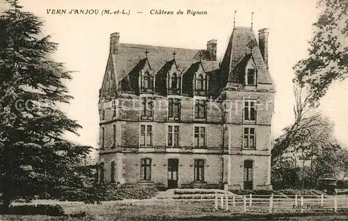 AK / Ansichtskarte Vern d_Anjou Chateau du Bignon Schloss Vern d Anjou
