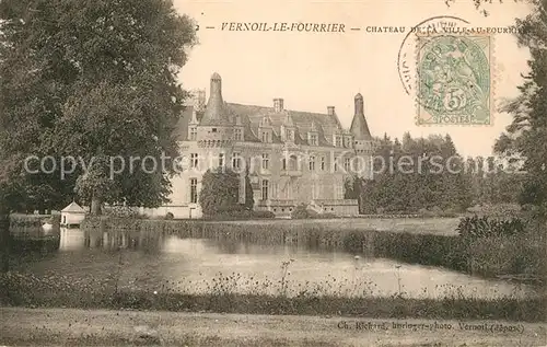 AK / Ansichtskarte Vernoil le Fourrier Chateau de la Ville au Fourrier Etang Schloss Teich Vernoil le Fourrier