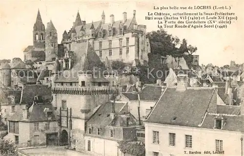 AK / Ansichtskarte Loches_Indre_et_Loire Vieille ville Chateau Loches_Indre_et_Loire