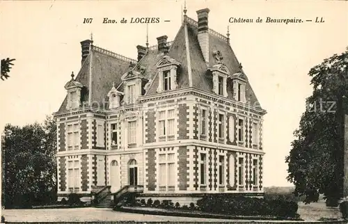 AK / Ansichtskarte Loches_Indre_et_Loire Chateau de Beaurepaire Loches_Indre_et_Loire