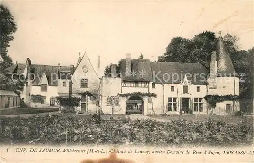 AK / Ansichtskarte Villebernier Chateau de Launay ancien domaine de Rene d Anjou 15e siecle Villebernier