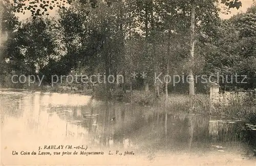 AK / Ansichtskarte Rablay sur Layon Un coin du Layon vue prise de Moquesouris Rablay sur Layon