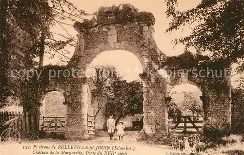 AK / Ansichtskarte Rolleville Chateau de la Marguerite Porte du XVIIe siecle Rolleville