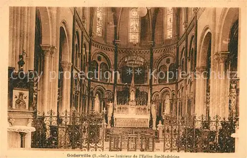 AK / Ansichtskarte Goderville Interieur de l Eglise Sainte Madeleine Goderville
