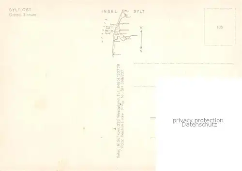 AK / Ansichtskarte Sylt OT Tinnum Fliegeraufnahme Sylt