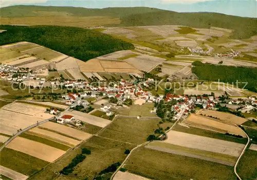 AK / Ansichtskarte Oberweser_Hessen Fliegeraufnahme mit Hotel Pension Scheede Oberweser Hessen