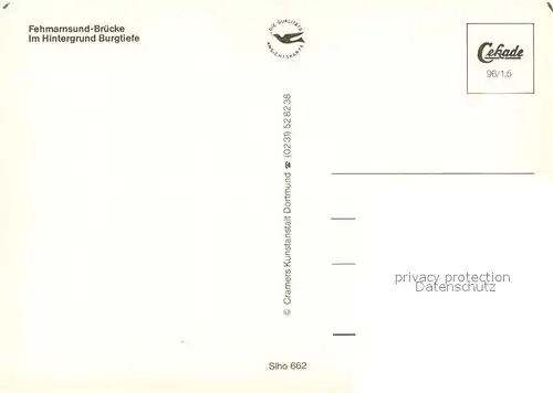 AK / Ansichtskarte Fehmarnsundbruecke Fliegeraufnahme 