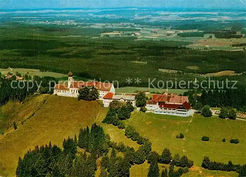 AK / Ansichtskarte Hohenpeissenberg Berggasthof Bayrischer Rigi Fliegeraufnahme Hohenpeissenberg