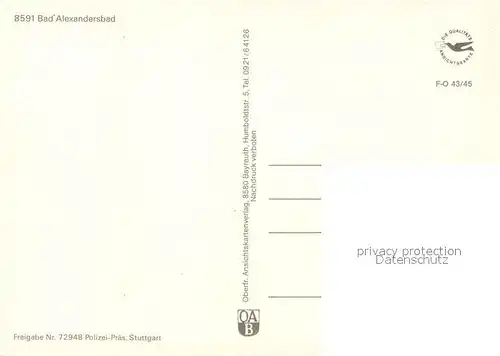 AK / Ansichtskarte Bad_Alexandersbad Fliegeraufnahme Bad_Alexandersbad