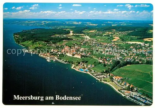 AK / Ansichtskarte Meersburg_Bodensee Fliegeraufnahme Meersburg Bodensee