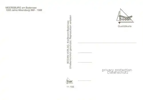 AK / Ansichtskarte Meersburg_Bodensee Fliegeraufnahme Meersburg Bodensee