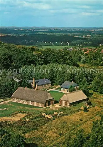 AK / Ansichtskarte Molfsee Angeln mit Meierei und Apotheke Fliegeraufnahme Molfsee