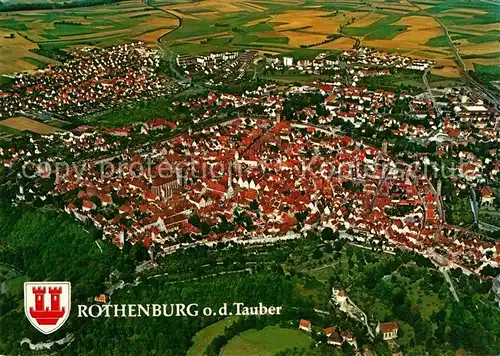 AK / Ansichtskarte Rothenburg_Tauber Fliegeraufnahme Rothenburg Tauber