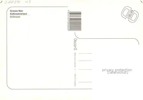 AK / Ansichtskarte Suedbrookmerland Fliegeraufnahme mit Bedekaspel Suedbrookmerland