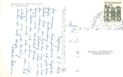 AK / Ansichtskarte Bad_Krozingen Fliegeraufnahme Bad_Krozingen