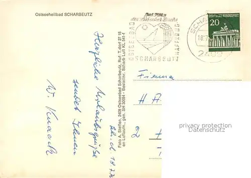 AK / Ansichtskarte Scharbeutz_Ostseebad Fliegeraufnahme Scharbeutz_Ostseebad