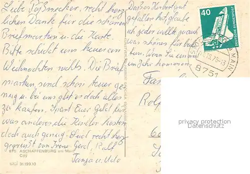 AK / Ansichtskarte Aschaffenburg_Main Modeshop 2000 Aschaffenburg Main