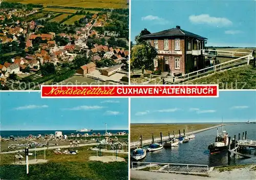AK / Ansichtskarte Altenbruch Gasthaus zur Schleuse Fliegeraufnahme Altenbruch