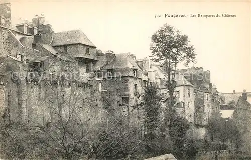 AK / Ansichtskarte Fougeres Les remparts du chateau Fougeres