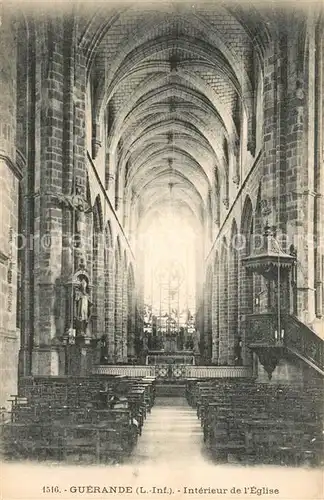 AK / Ansichtskarte Guerande Interieur de l Eglise Guerande