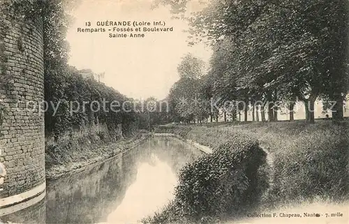 AK / Ansichtskarte Guerande Remparts Fosses et Boulevard Sainte Anne Guerande
