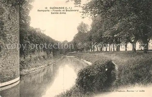 AK / Ansichtskarte Guerande Remparts Fosses et Boulevard Sainte Anne Guerande