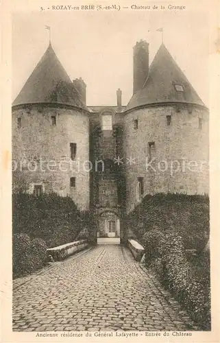 AK / Ansichtskarte Rozay en Brie Chateau de la Grange Rozay en Brie