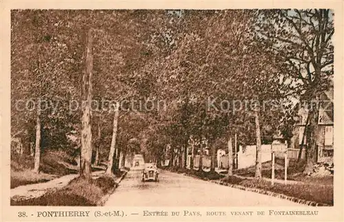 AK / Ansichtskarte Ponthierry Entree du pays Route venant de Fontainebleau 