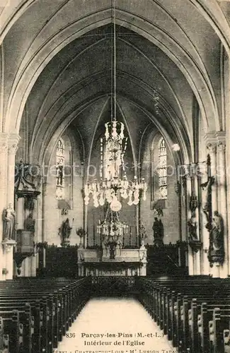 AK / Ansichtskarte Parcay les Pins Interieur de l eglise Parcay les Pins