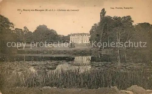 AK / Ansichtskarte Neuvy en Mauges Chateau du Lavouer Etang Neuvy en Mauges