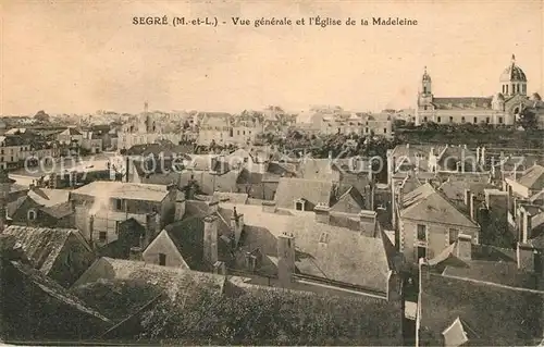 AK / Ansichtskarte Segre Vue generale Eglise de la Madeleine Segre