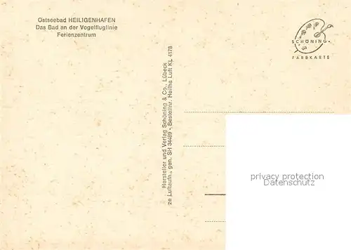 AK / Ansichtskarte Heiligenhafen_Ostseebad Ferienzentrum Fliegeraufnahme Heiligenhafen_Ostseebad