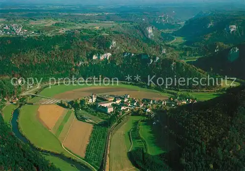 AK / Ansichtskarte Beuron_Donautal Erzabtei Beuron Fliegeraufnahme Beuron Donautal