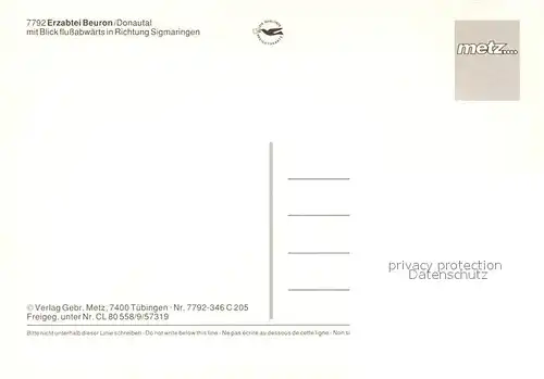 AK / Ansichtskarte Beuron_Donautal Erzabtei Beuron Fliegeraufnahme Beuron Donautal