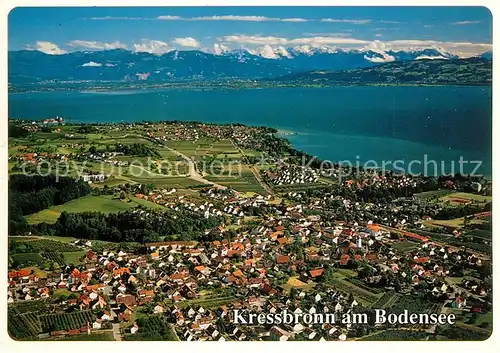 AK / Ansichtskarte Kressbronn_Bodensee Fliegeraufnahme Kressbronn Bodensee
