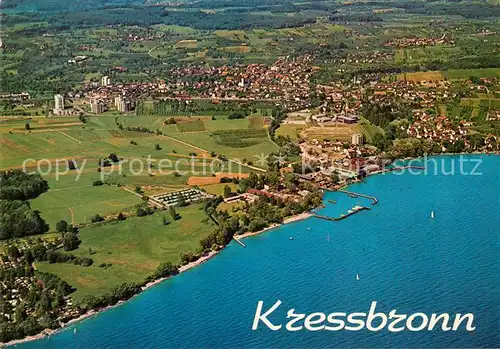 AK / Ansichtskarte Kressbronn_Bodensee Fliegeraufnahme Kressbronn Bodensee