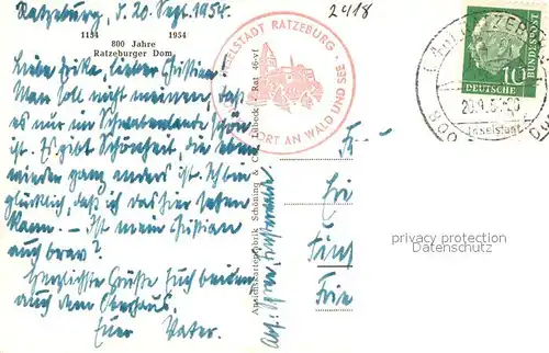 AK / Ansichtskarte Ratzeburg Fliegeraufnahme Ratzeburg
