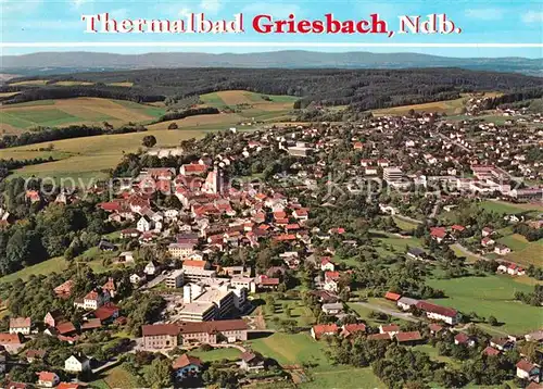 AK / Ansichtskarte Griesbach_Bad Fliegeraufnahme mit Pflegestift Rottal Griesbach_Bad