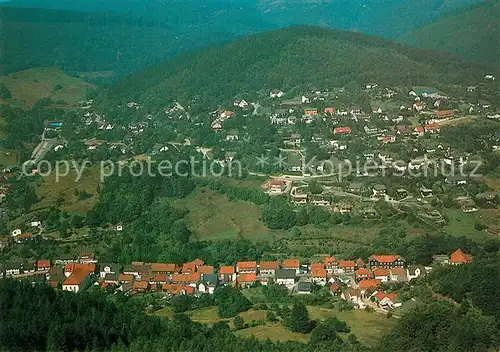 AK / Ansichtskarte Wieda Fliegeraufnahme Wieda