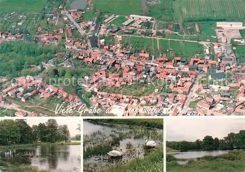 AK / Ansichtskarte Langewiesen Fliegeraufnahme Schwanenteich Langewiesen